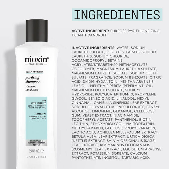 Shampoo Anticaspa Purificante para Couro Cabeludo Nioxin